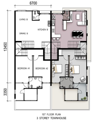 tambun indah new project simpang ampat townhouse floor plan for sale 01110984066