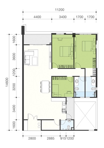 The Navens by WHH Land type A 1,577 sqft - 01110984066