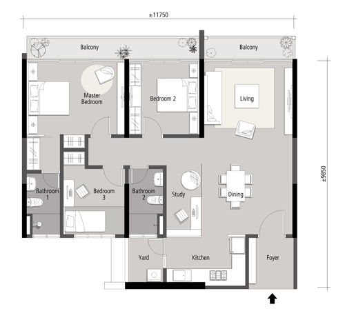 skycube residence layout - contact 01110984066 scott for viewing