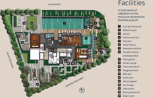 moulmein rise facilities floorplan - contact scott +601110984066 for more info