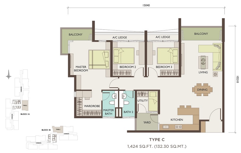 Setia Sky Ville Floorplan - contact Scott for more info +6011-1098 4066