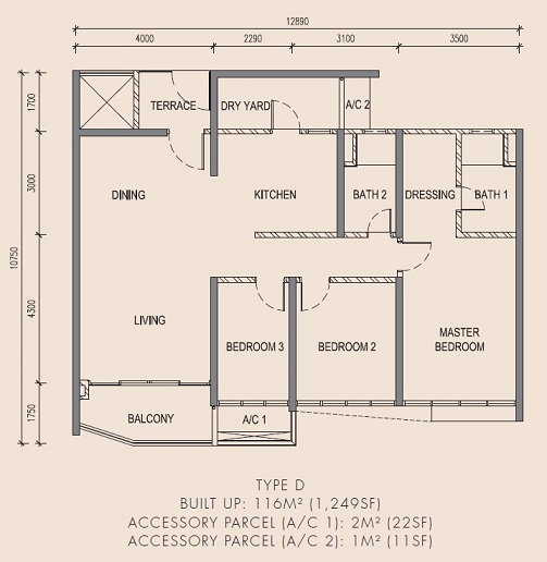 Waterside Residence floorplan - contact Scott for more info +6011-1098 4066