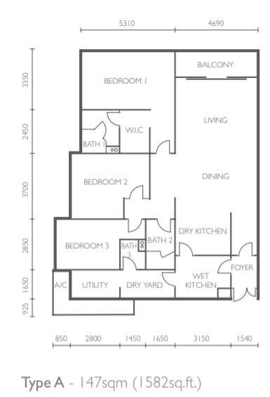 Light Collection 1 Floor plan - contact Scott for more info +6011-1098 4