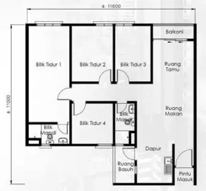 the-skyline-layout-D-1200sf-4-bedrooms